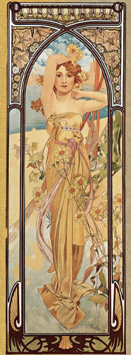 alphonse mucha daytime alphonse mucha daytime