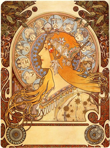 mucha zodiac le plume mucha zodiac le plume